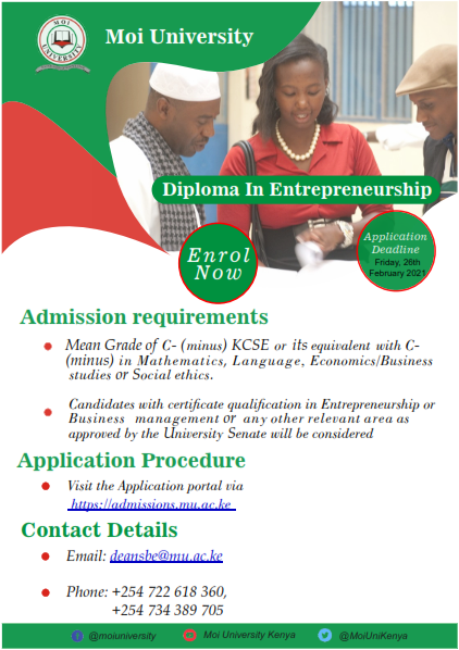 DIPLOMA IN ENTREPRENEURSHIP